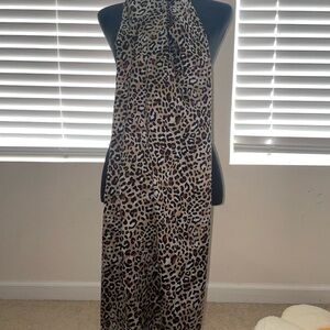 Chocolate Brand Animal Print Leopard Print Maxi Dress